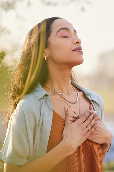 La respiration diaphragmatique controlee et profonde